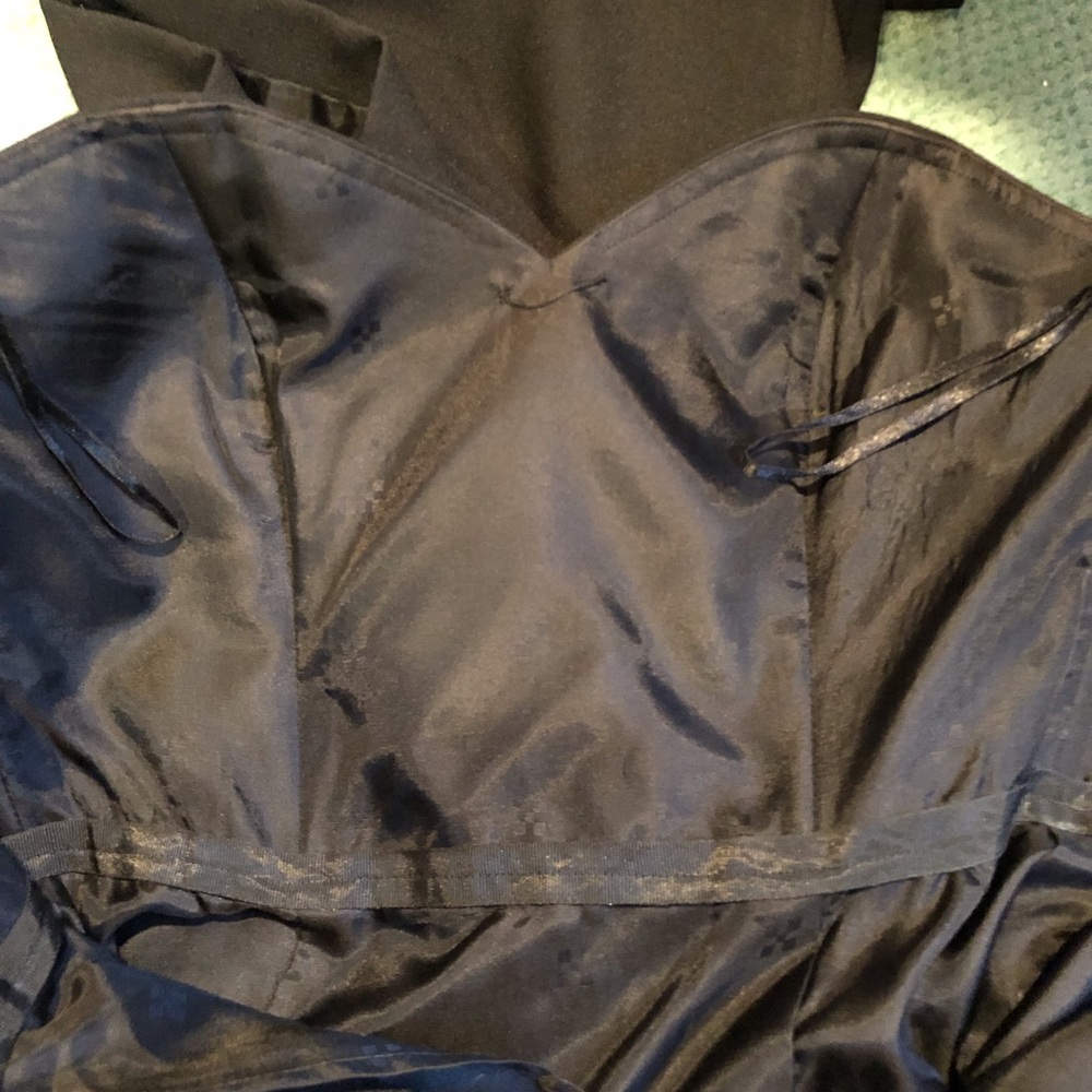 Vintage A.J. Bari Petites Black Sweetheart Strapless Dress - Picture 8 of 12